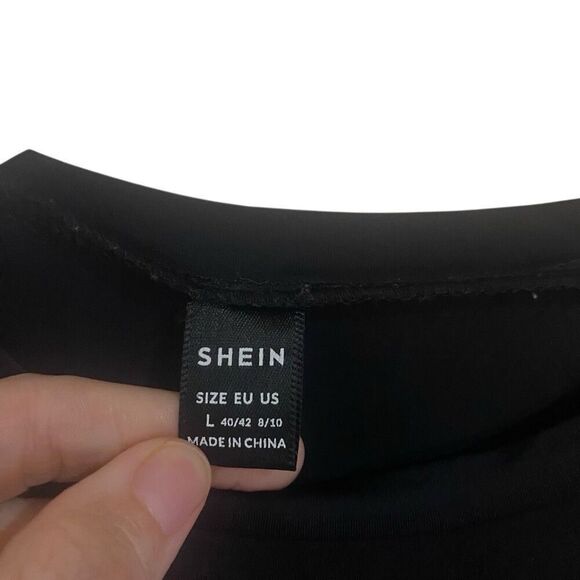 Shein Large long sleeve black bodysuit - Picture 3 of 4